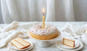 April 2026 Phone Sex Mistress Sascha 800-601-6875 Photo of Iced Cake With One Candle